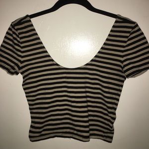 Striped crop top